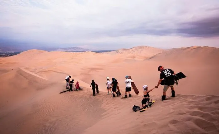 Merzouga sandboarding