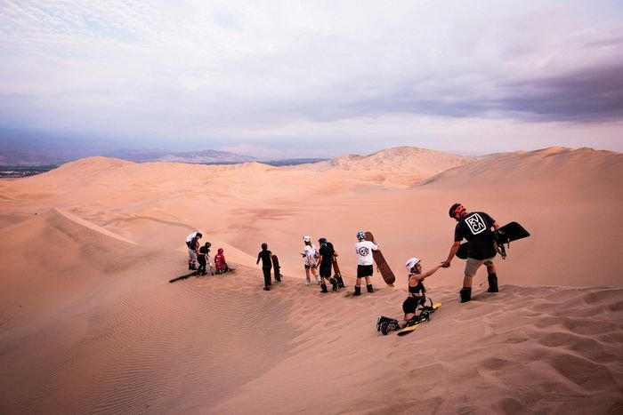 Merzouga sandboarding