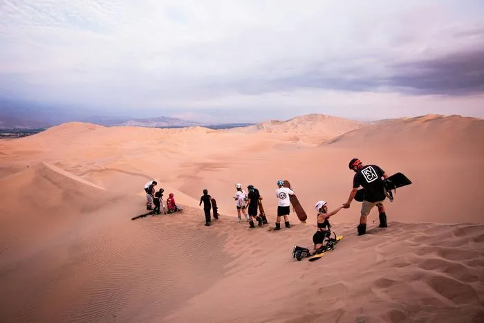 Merzouga sandboarding